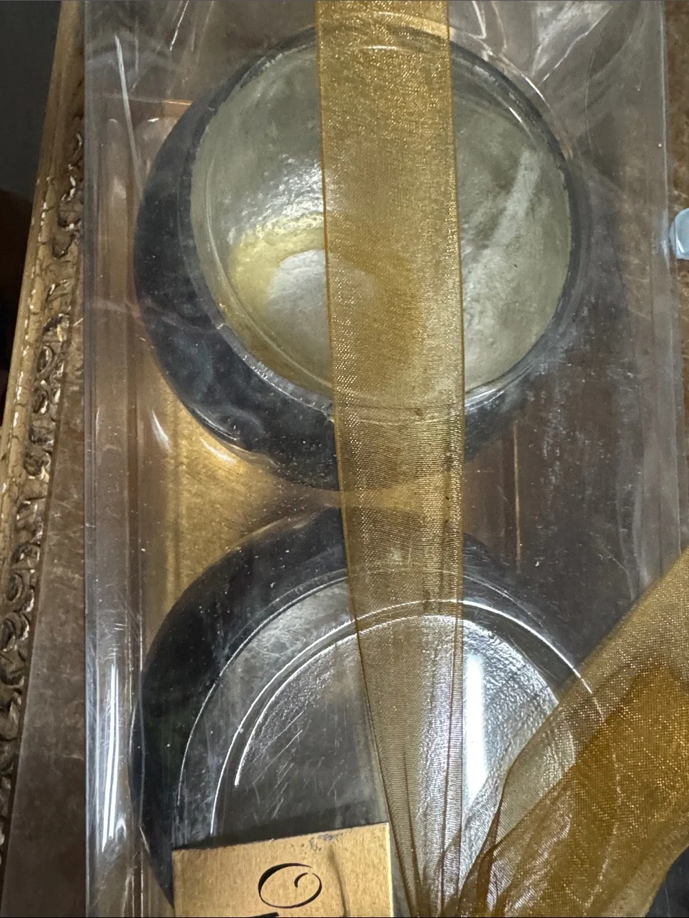 OPULENT TREASURES Aluminum Decorative Candle Trio Gift Set